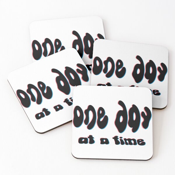 Item preview, ONE DAY AT A TIME QUOTE TYPOGRAPHY DESIGN YELLOW designed and sold by DesertRains.