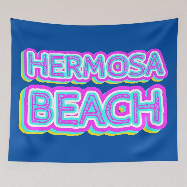 Item preview, Hermosa Beach Retro Typography designed and sold by ArtNoveltee.