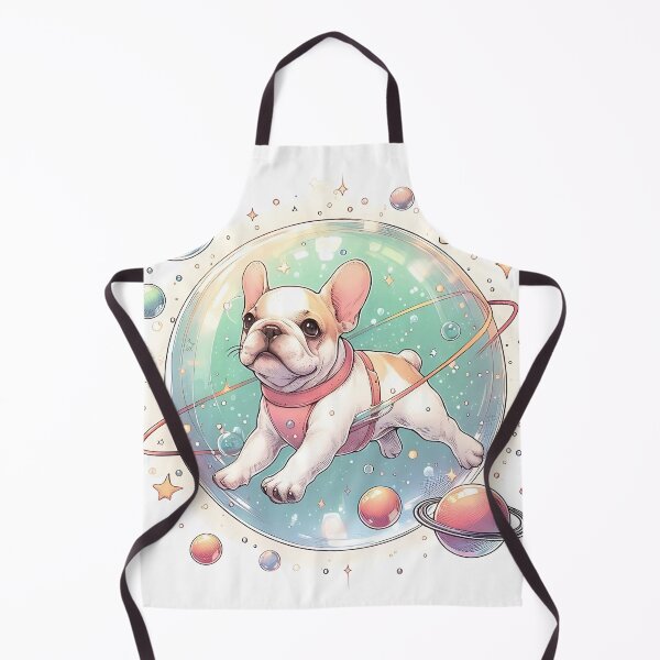 Item preview, Frenchie Astronaut in Space designed and sold by JavisSRDesign.