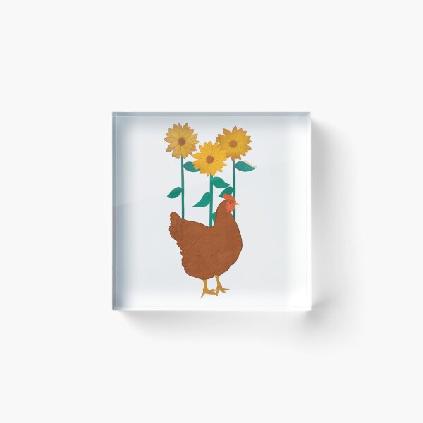 Item preview, Chicken and Sunflowers designed and sold by Booneb.