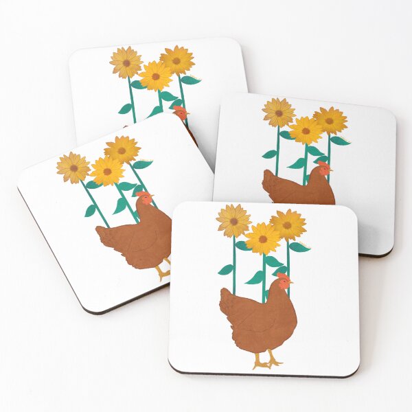 Item preview, Chicken and Sunflowers designed and sold by Booneb.