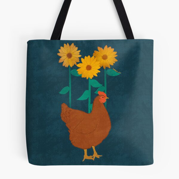 Item preview, Chicken and Sunflowers designed and sold by Booneb.