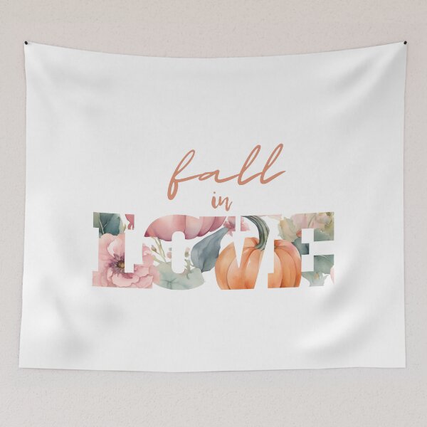 Item preview,  Fall in love, Fall Vibes  Flowers,  spirit week, vintage, watercolor pattern designed and sold by KolorellaS.