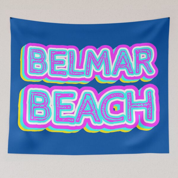 Item preview, Belmar Beach Retro Typography designed and sold by ArtNoveltee.