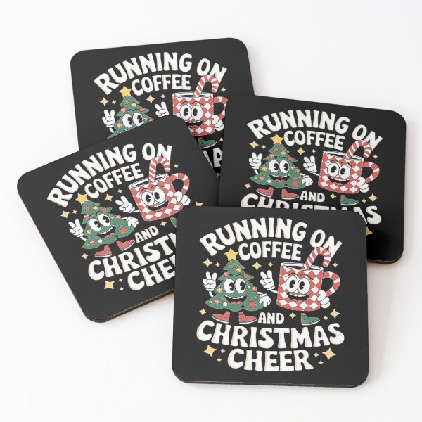 Artikelvorschau, Running on Coffee and Christmas Cheer Design für Feiertagsbegeisterte entworfen und verkauft von love3617.