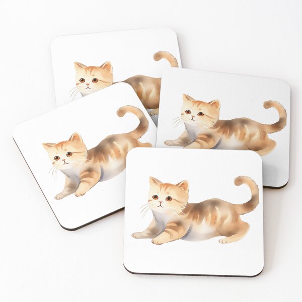 Item preview, The illustration features an endearing cute kitty rendered in a delicate watercolor style designed and sold by kojinho.