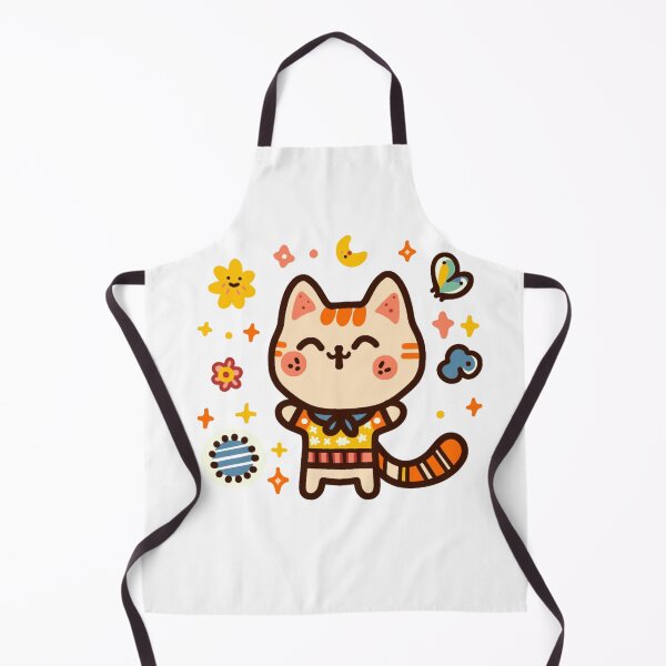 Item preview, KittyKat - Cute Smiley Cat with Flowers designed and sold by KittyKatCats.