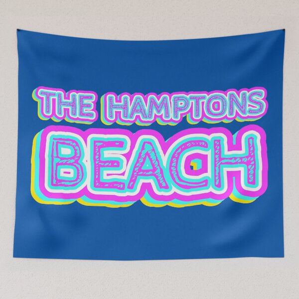 Item preview, The Hamptons Beach Retro Typography designed and sold by ArtNoveltee.