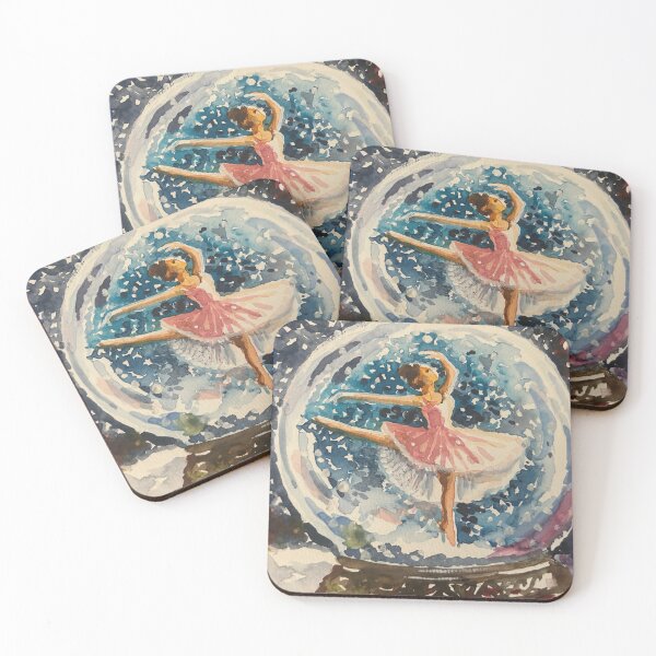 Item preview, Snow Globe Ballerina in Watercolor designed and sold by TheArtCave.