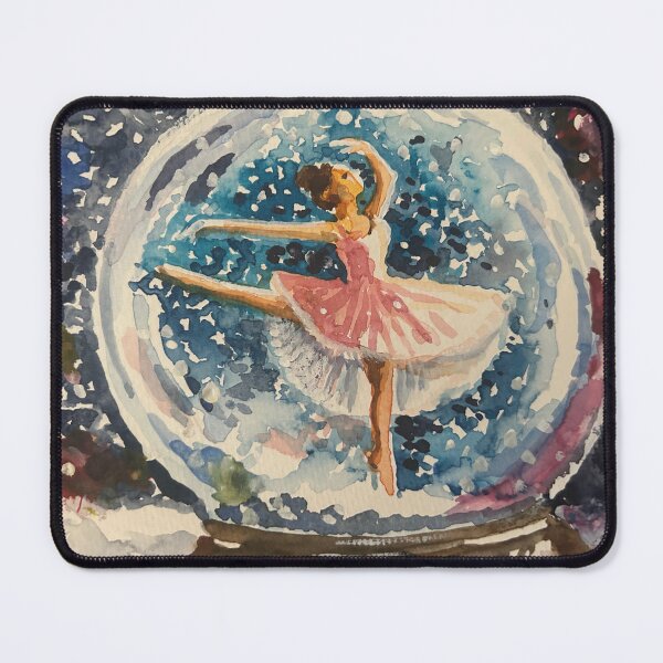 Item preview, Snow Globe Ballerina in Watercolor designed and sold by TheArtCave.