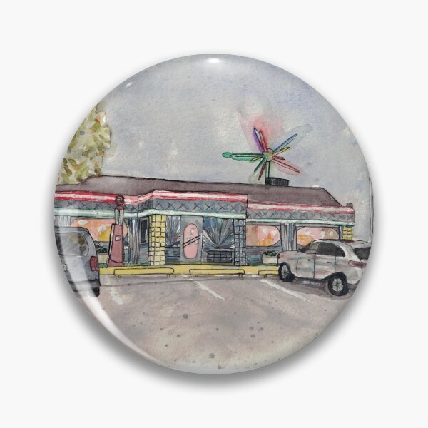Item preview, Late Night Mel’s Diner Watercolor Painting designed and sold by EasyPrints337.