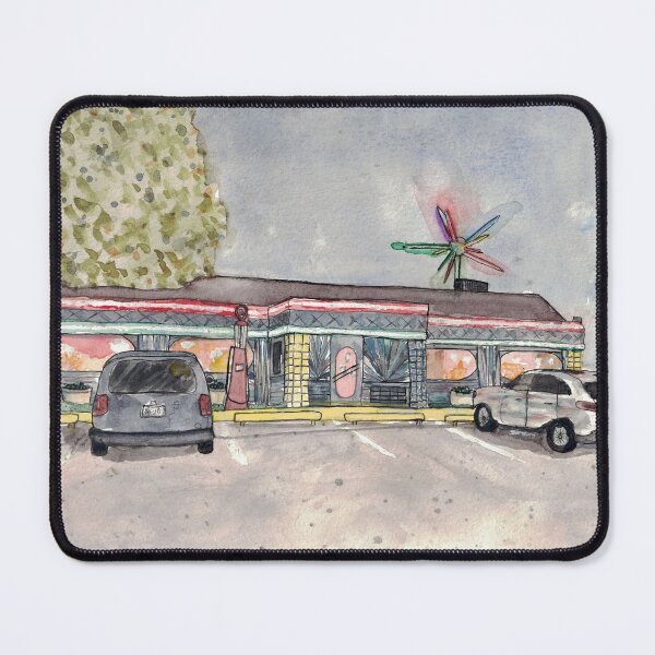 Item preview, Late Night Mel’s Diner Watercolor Painting designed and sold by EasyPrints337.