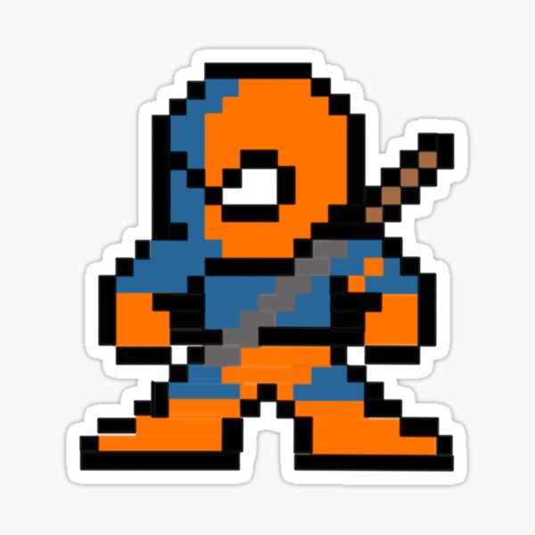 Deathstroke 8bit Sticker