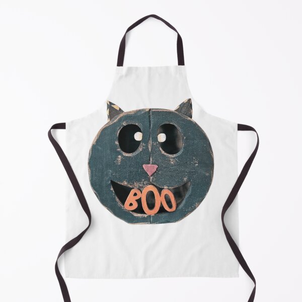 Item preview, Retro Vintage Halloween Black Cat Boo designed and sold by SunandShade.