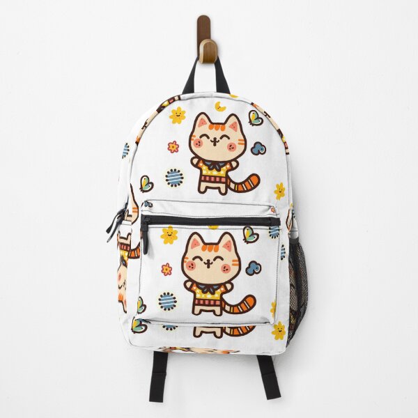 Item preview, KittyKat - Cute Smiley Cat with Stars designed and sold by KittyKatCats.