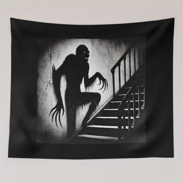 Item preview, Halloween Monster Climbing Stairs designed and sold by Blink Art Studio.