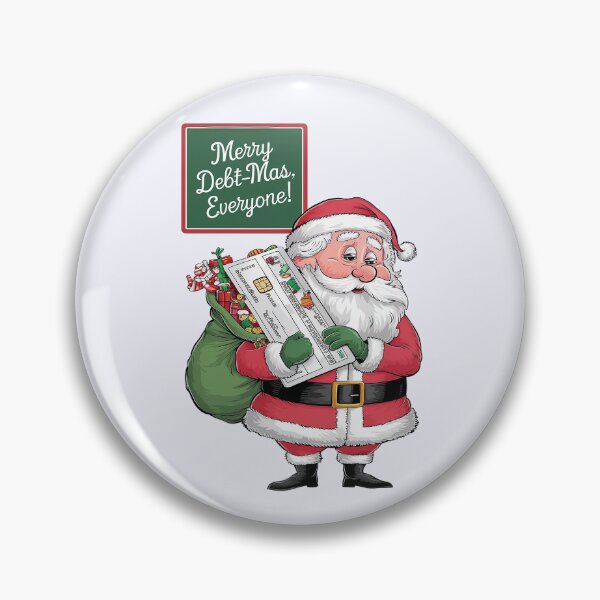 Item preview, Merry Debt-Mas - Anti Consumer Christmas | Holiday Credit Debt | Financial Slavery Santa Design designed and sold by bubblylive.