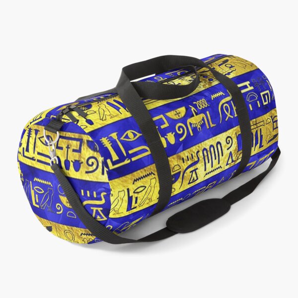 Item preview, Egyptian Heiroglyphs Gold Blue designed and sold by GuyBlank.