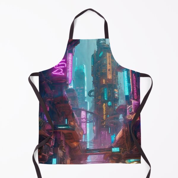 Item preview, Cyberpunk City Streets - Sci Fi Art concept designed and sold by Delerat7.