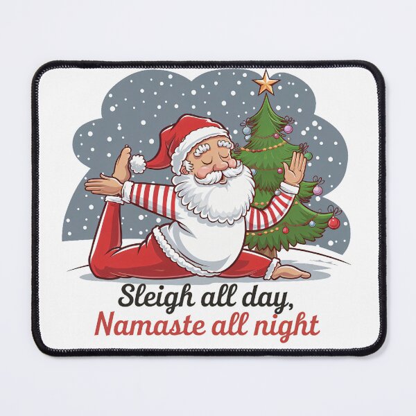 Item preview, Yoga Santa Getting a Good Stretch designed and sold by AH64Designs.