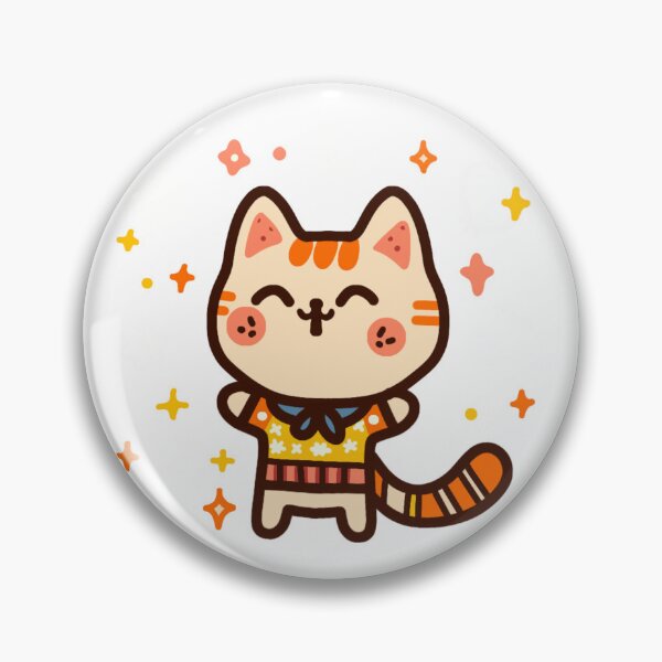 Item preview, KittyKat - Cute Smiley Cat with Stars designed and sold by KittyKatCats.