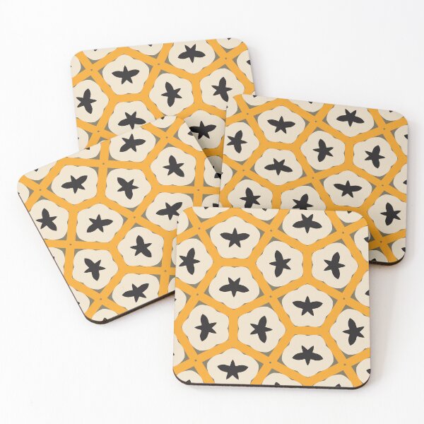 Item preview, Modern Abstract Geometric Bauhaus Gold No.1 Variation No.17 Gold, Ivory, Black designed and sold by MirabiliaMagpie.