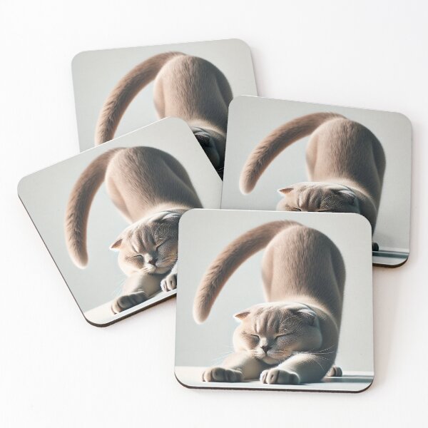Item preview, Wondrous Stretching Yoga Cat Is Waiting For YOU!!! designed and sold by NoelaniArt.