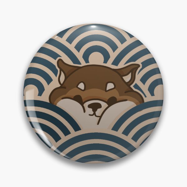 Item preview, Japanese Shiba Inu pattern Blue designed and sold by Gergana Draganova.