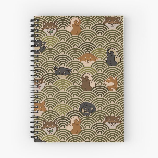 Item preview, Japanese Shiba Inu pattern Green designed and sold by Gergana Draganova.