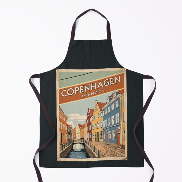 Item preview, Una ilustración de viajes vintage de Copenhague - Dinamarca designed and sold by GoodOldVintage.