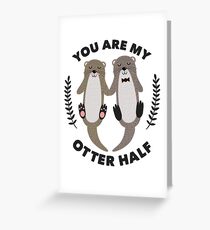 Du bist mein Otter Half Design Grußkarte