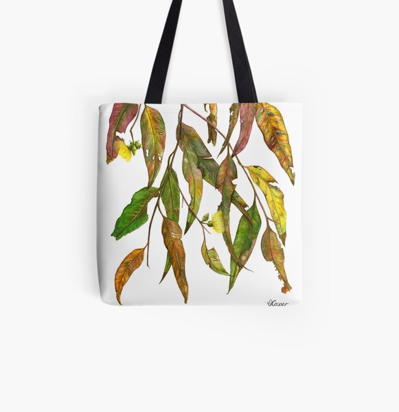 Australian Gum Leaves All Over Print Tote Bag