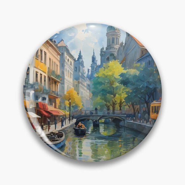 Item preview, Old Town River designed and sold by Paw's Arts.