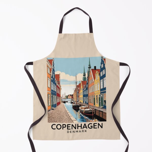 Item preview, Una ilustración de viajes vintage de Copenhague - Dinamarca designed and sold by GoodOldVintage.