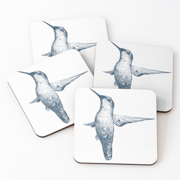 Item preview, Hummingbird Digital Illustration of a Graceful Flying Bird designed and sold by Wiggly Lines.