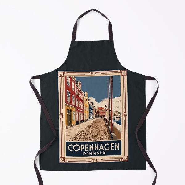 Item preview, Una ilustración de viajes vintage de Copenhague - Dinamarca designed and sold by GoodOldVintage.