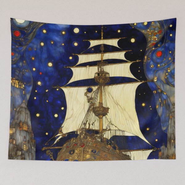 Item preview, Abstract Abandoned Pirate Ship designed and sold by TheDarkWardrobe.