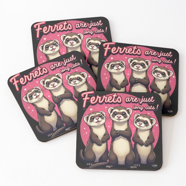 Item preview, Ferrets Are Just  Long Cats – Cute Ferret  designed and sold by Moad Fahim.