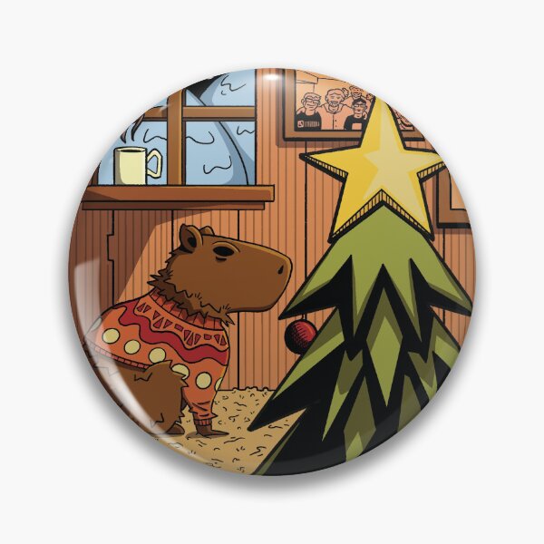 Item preview, Cozy Christmas Capybara designed and sold by lilchokedout.