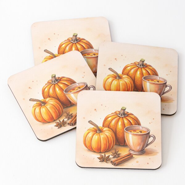 Item preview, Autumn pumkin spice latte coffee designed and sold by AhArtMe.