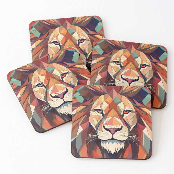 Item preview, Geometric Lion Portrait Illustration designed and sold by Adam Regester.