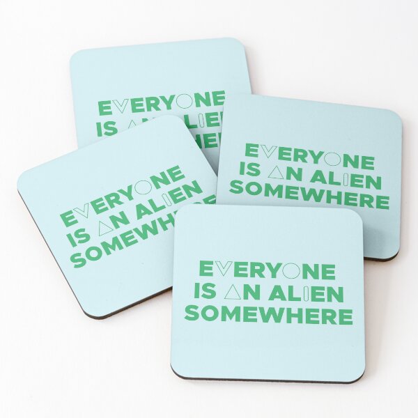 Item preview, EVERYONE IS AN ALIEN SOMEWHERE (GREEN) designed and sold by Dan Zetterström.