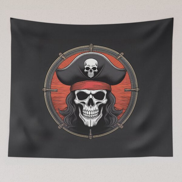 Item preview, Dead Skull Pirate Flag designed and sold by Boxing Kangaroo Retail Company.