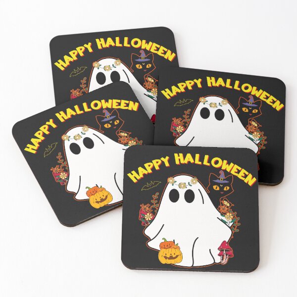 Item preview, Cute Halloween Hippie Ghost designed and sold by Lovemountain.