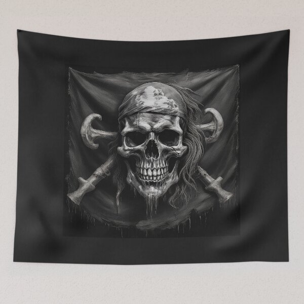 Item preview, Dead Skull Pirate Flag designed and sold by Boxing Kangaroo Retail Company.