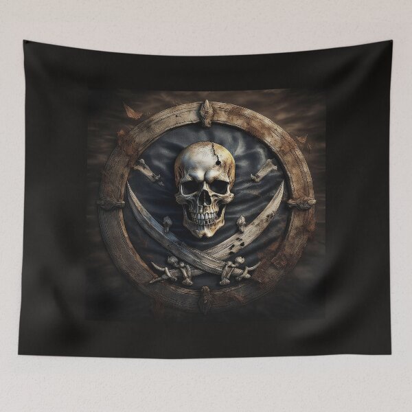 Item preview, Dead Skull Pirate Flag designed and sold by Boxing Kangaroo Retail Company.