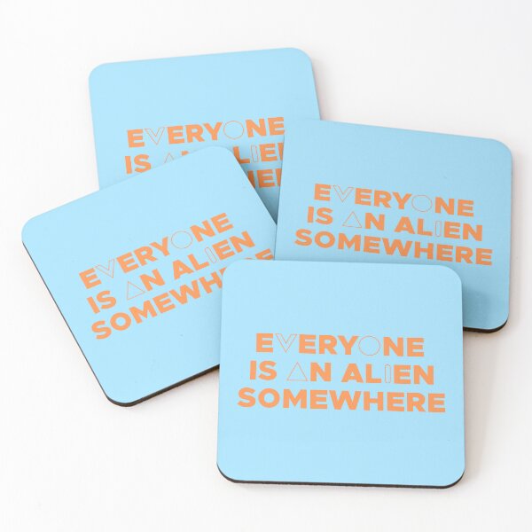 Item preview, EVERYONE IS AN ALIEN SOMEWHERE (ORANGE) designed and sold by Dan Zetterström.