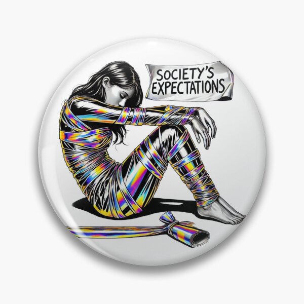 Item preview, Wrapped in Society's Expectations designed and sold by Blink Art Studio.