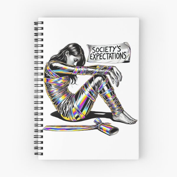 Item preview, Wrapped in Society's Expectations designed and sold by Blink Art Studio.