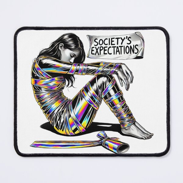 Item preview, Wrapped in Society's Expectations designed and sold by Blink Art Studio.